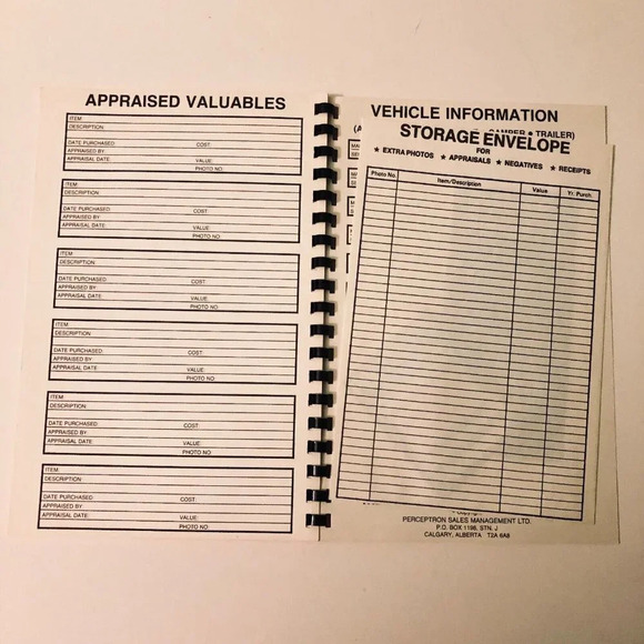 Vtg The Home Photo Inventory Record Book Log Insurance Ledger Bookkeeping - Picture 11 of 15